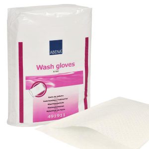 Airlaid Waschhandschuh Körperpflege bei Inkontinenz